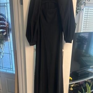 Zara Black Long Sleeve Dress